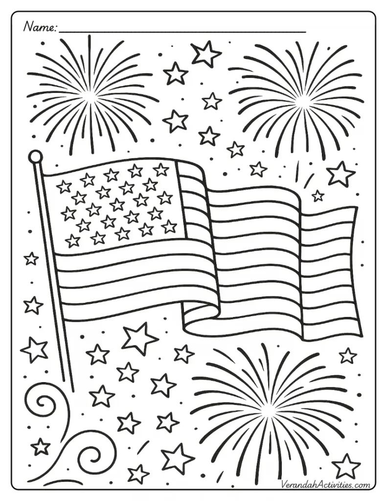 Fourth of July Printables - American Flag