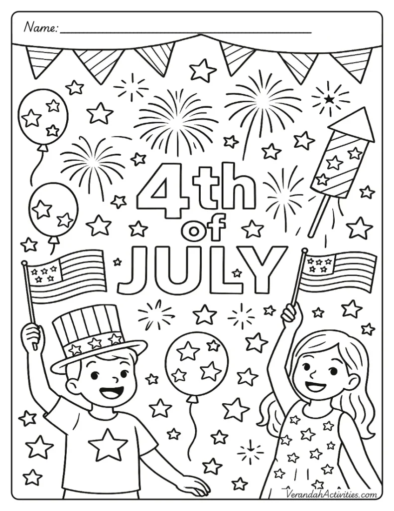 Fourth of July Printables - Happy 4th of July Kids