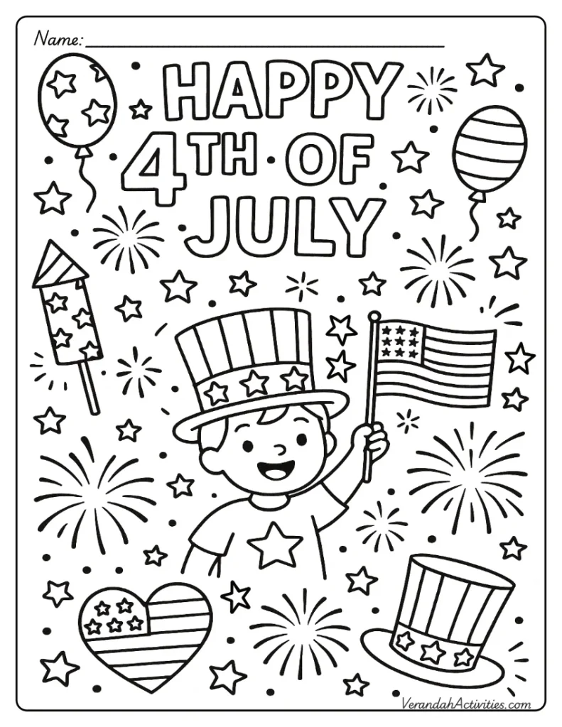 Fourth of July Printables - Happy Fourth of July Child
