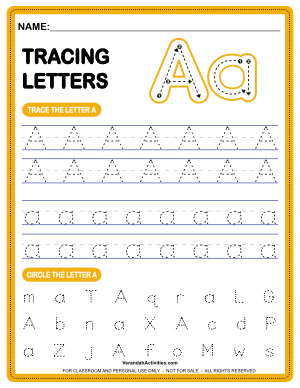 Tracing Letters - Letter A v2
